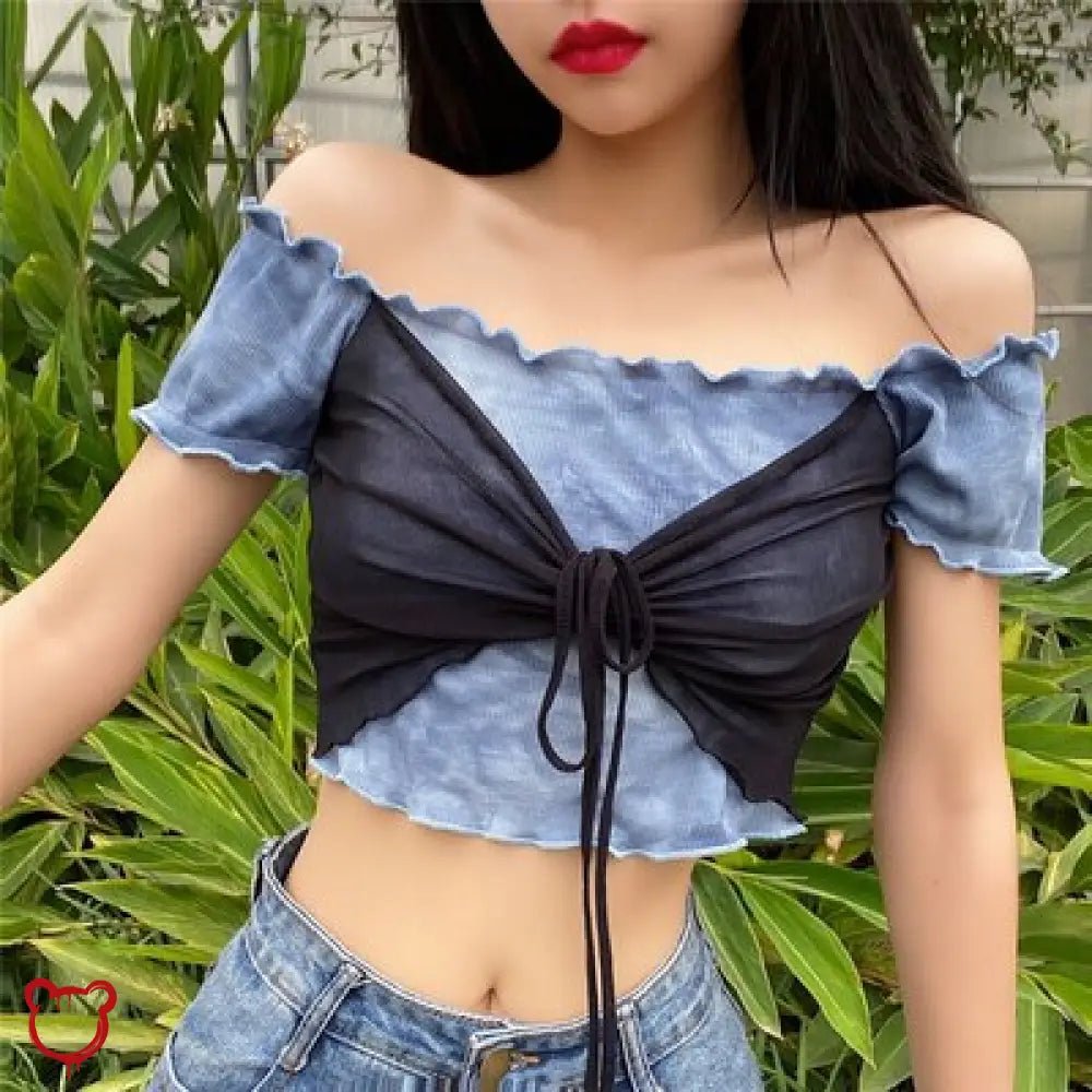 Black Lies' Pull Over Crop - The Cursed Closet