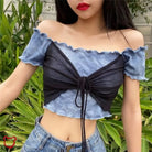 Black Lies' Pull Over Crop - The Cursed Closet