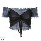 Black Lies' Pull Over Crop - The Cursed Closet