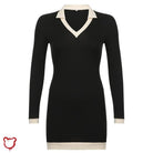 Black Long Sleeve Dress - The Cursed Closet