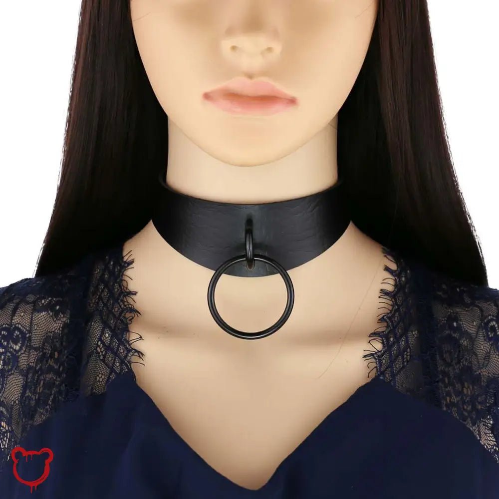 Black Mamba Leather Goth Choker - The Cursed Closet