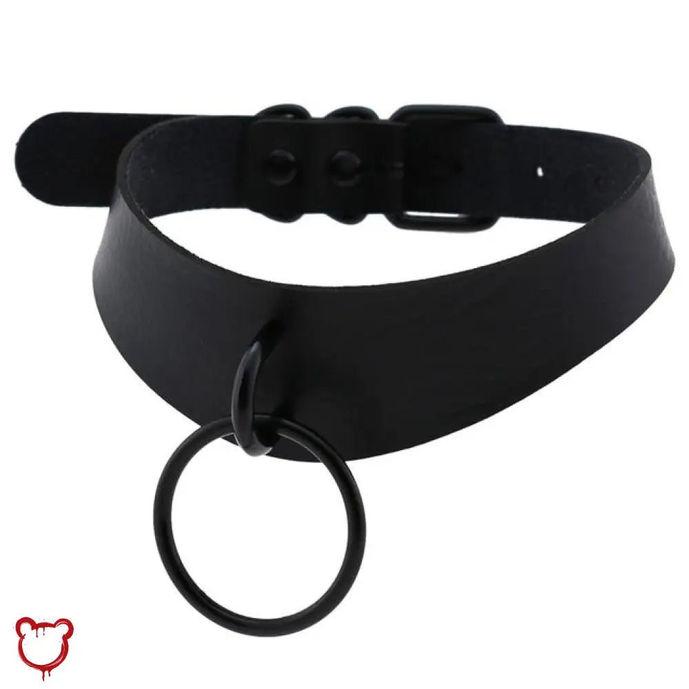 Black Mamba Leather Goth Choker - The Cursed Closet