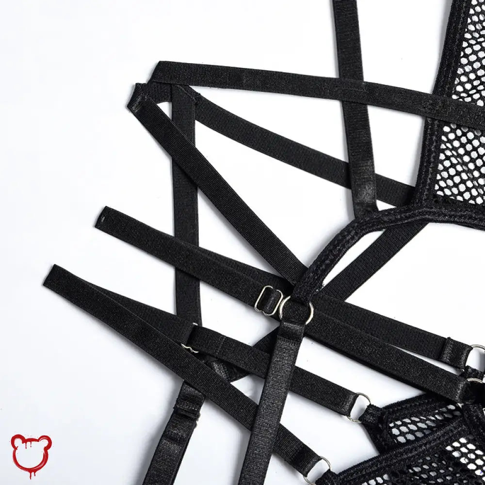 Black Mesh Bodysuit - The Cursed Closet