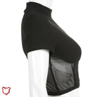 Black Mesh Crop Top' - The Cursed Closet
