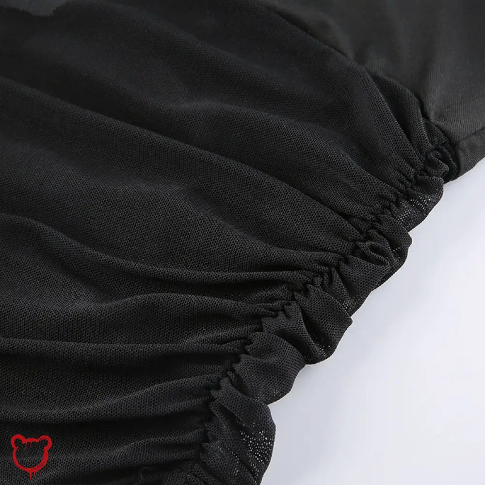 Black Mesh Halter Top' - The Cursed Closet