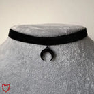 The Cursed Closet Black Crescent Moon Choker at $12.99 USD