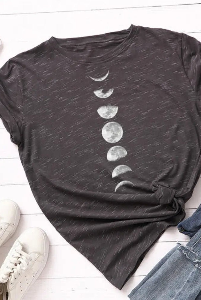 Black Moon Phase Tee' - The Cursed Closet