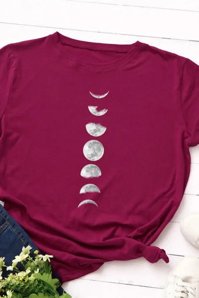 Black Moon Phase Tee' - The Cursed Closet