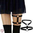 Black 'O' ring garter (1) "O - Ring Black Garter (1)" - The Cursed Closet