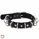 Black Onyx Multi - Ring Choker - The Cursed Closet