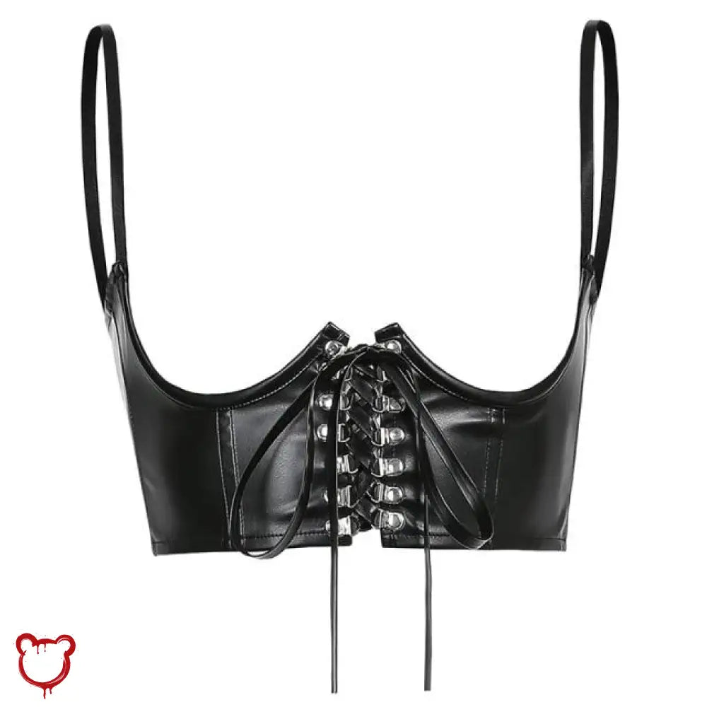 Black or Red Lace - Up Corset Belt - The Cursed Closet
