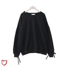 Black Oversized Lace Sweater - The Cursed Closet