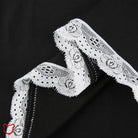 Black Patchwork Lace Dress - The Cursed Closet