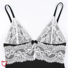 Black Patchwork Lace Dress - The Cursed Closet