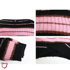 Black Pink Stripe Sweater - Grunge - The Cursed Closet