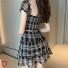 Black Plaid Two - Piece Set' - The Cursed Closet