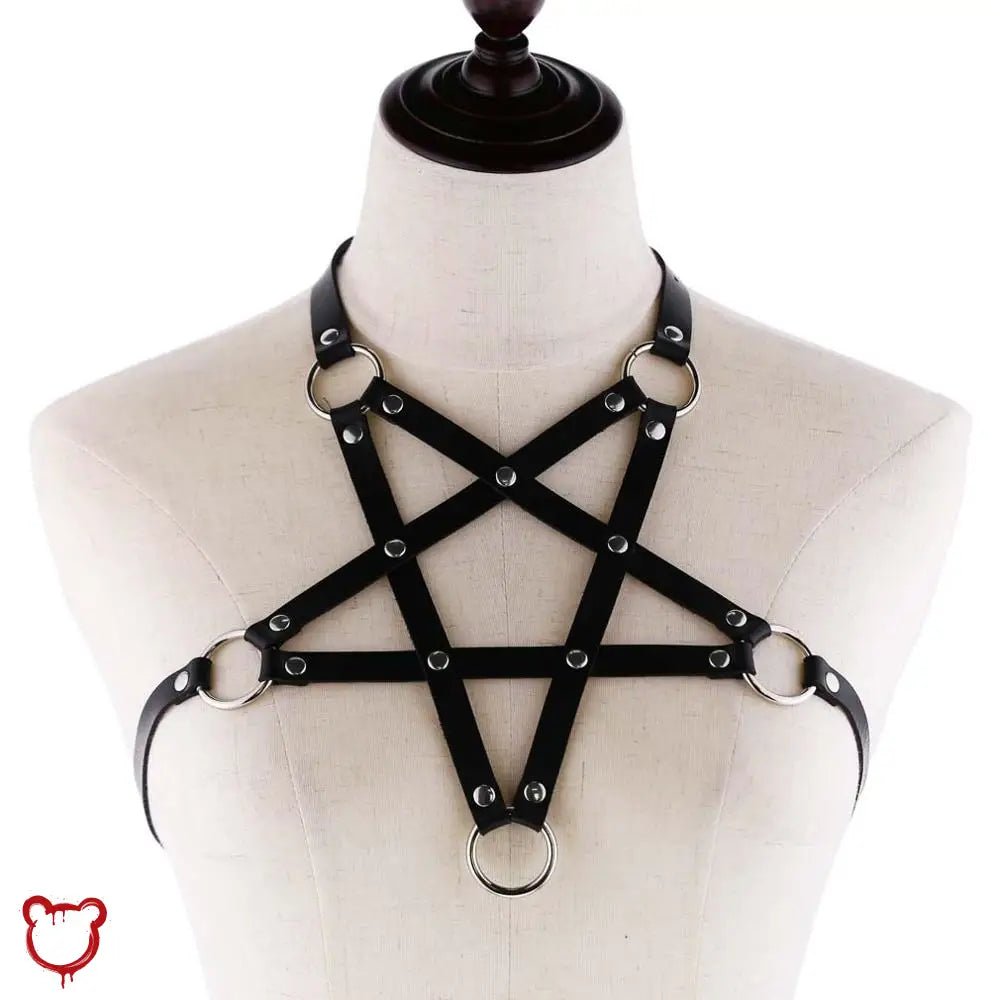 Black PU Leather Harness - The Cursed Closet