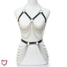 Black Pu Leather Top & Harness Top Accessories