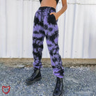 Black Purple Tie Dye Pants - The Cursed Closet