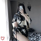 Black Red Kimono Cosplay Ensemble - The Cursed Closet