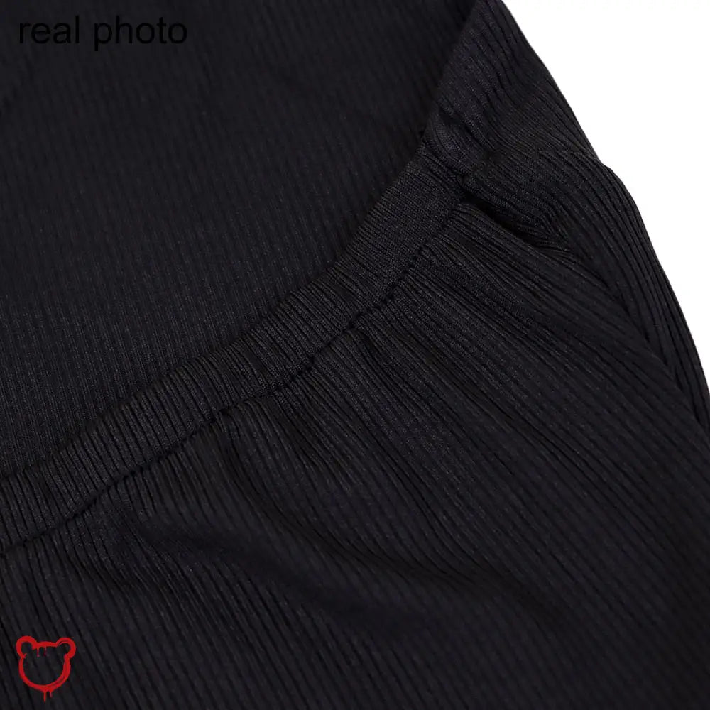 Black Rhinestone Skull Crop Top - The Cursed Closet