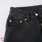 Black Ripped Denim Pants - The Cursed Closet