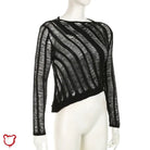 Black Ripped Sweater - The Cursed Closet