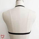 Black Sexy Goth Harness Cage Bra - The Cursed Closet