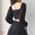 Black Sleeveless Chain Top - The Cursed Closet