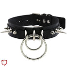 Black Spike Choker with Illusion - The Cursed Closet