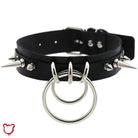 Black Spike Choker with Illusion - The Cursed Closet
