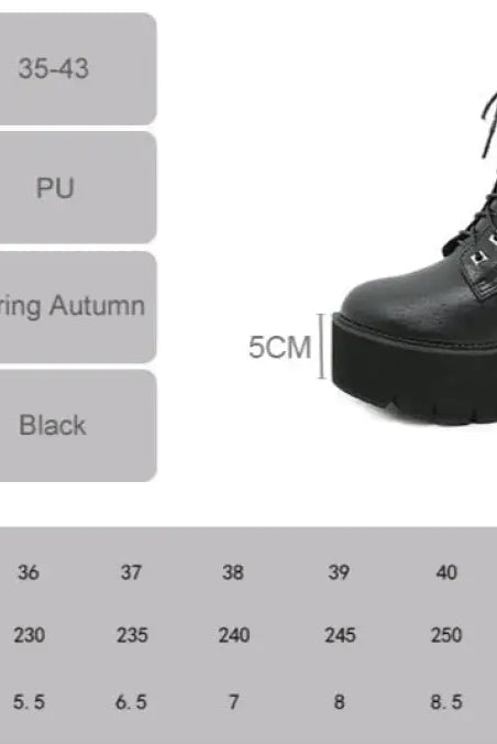 Black Studded Goth Boots
