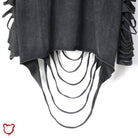 Black Torn Grunge Long Sleeve Top - The Cursed Closet