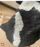 Black & White Tie Dye Sweater - The Cursed Closet