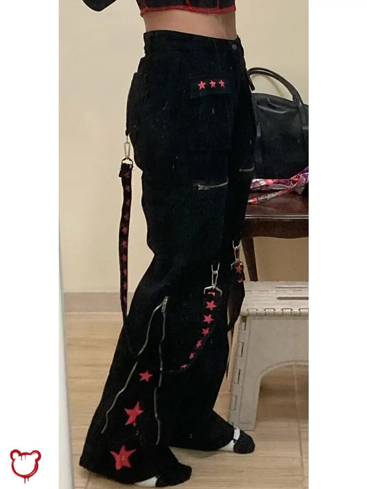 Bloodbound' Grunge Denim Pants - The Cursed Closet