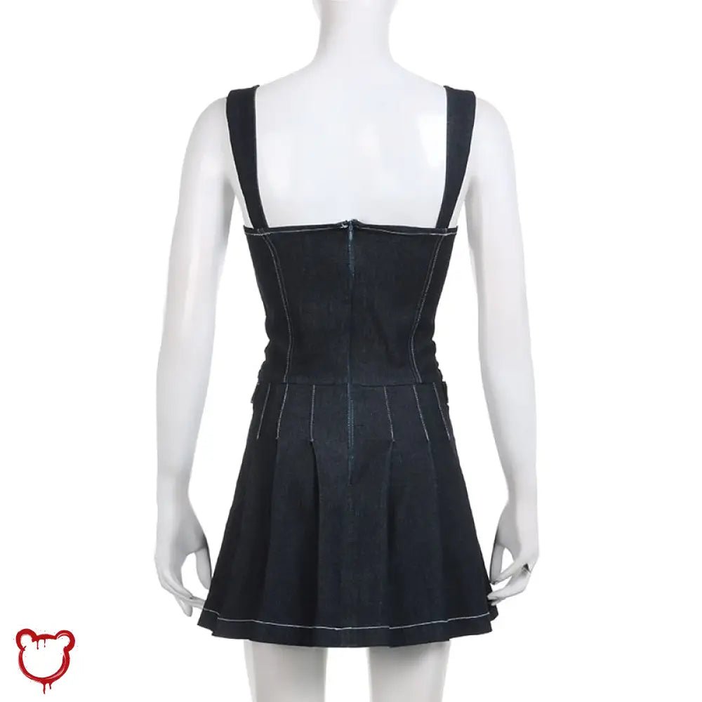 Blue Grunge Denim Dress Inbound - The Cursed Closet