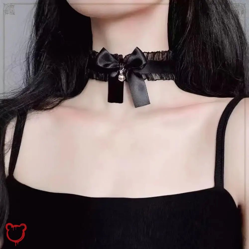 "Bowknot Choker: Cute Kawaii Lolita" - The Cursed Closet