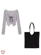 Bullet' Black Lace Crop Top - The Cursed Closet