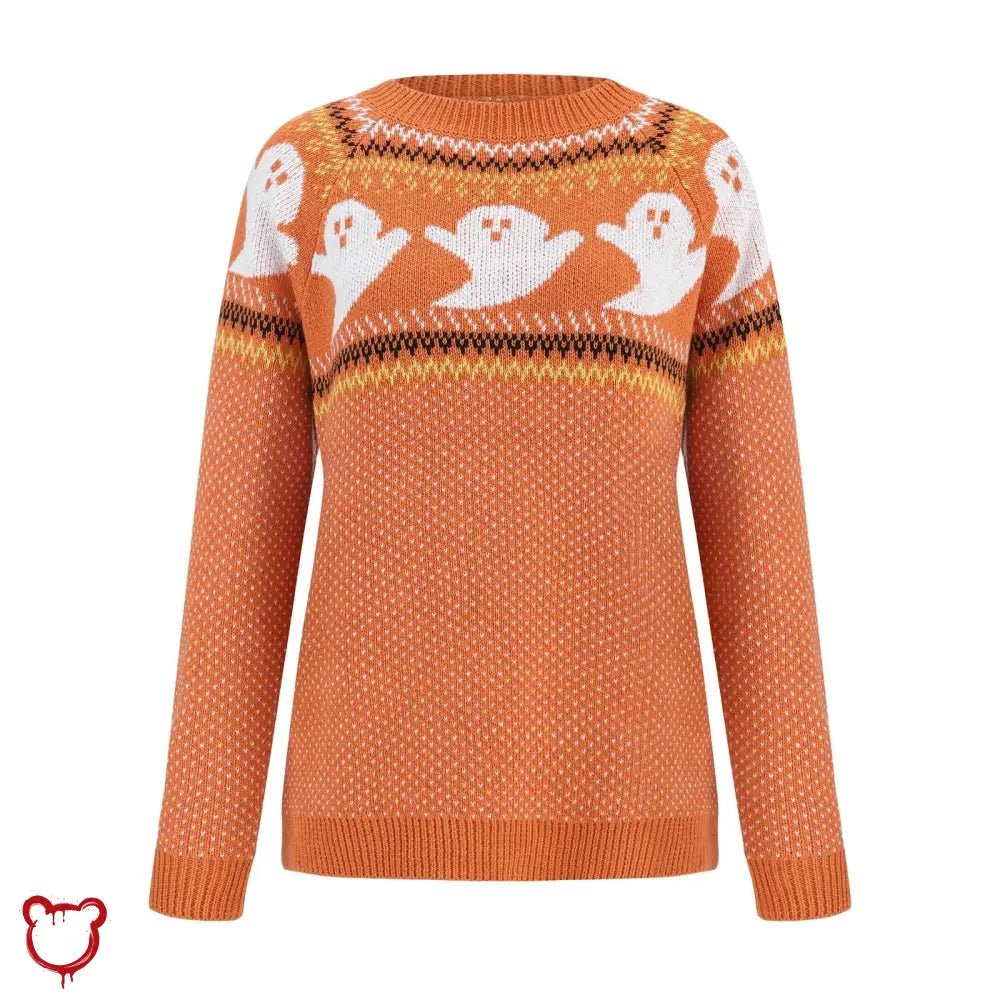 Casper's Orange Ghost Sweater - The Cursed Closet