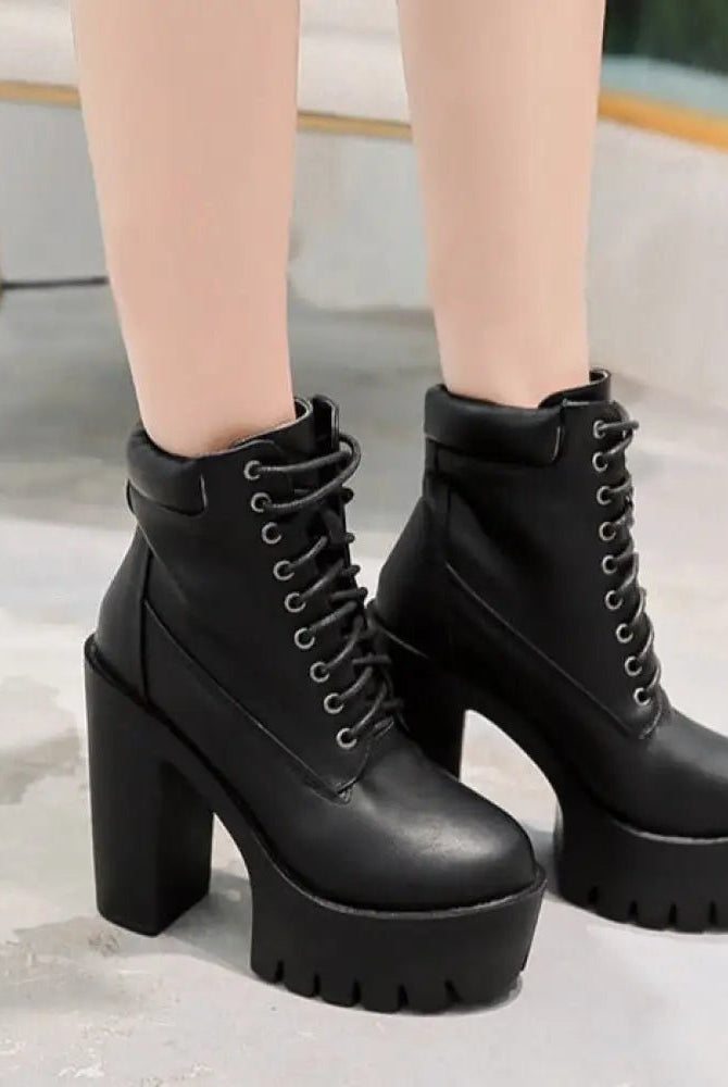 Casual Leather Mind Boots'