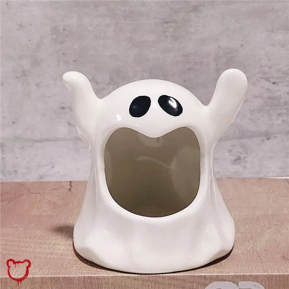 Ceramic Ghost Candle Holder - The Cursed Closet
