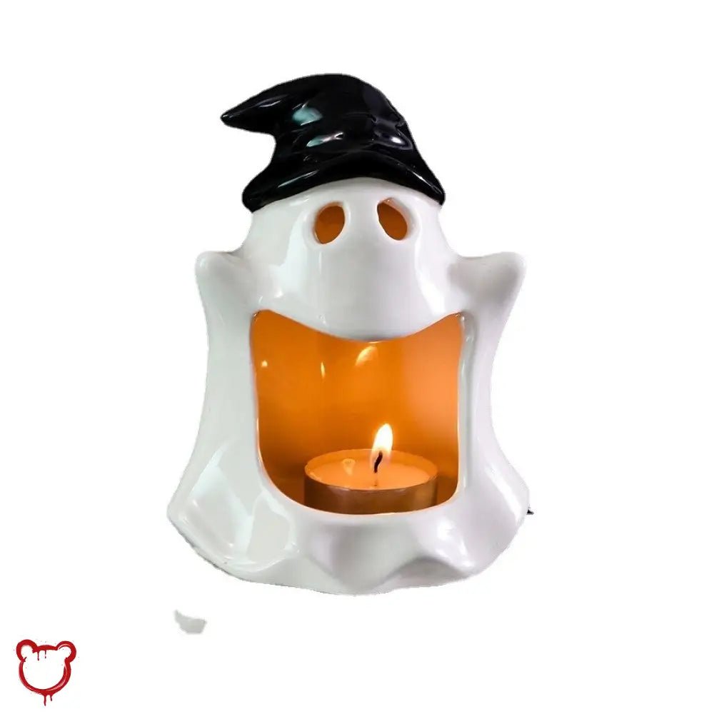Ceramic Ghost Candle Holder - The Cursed Closet
