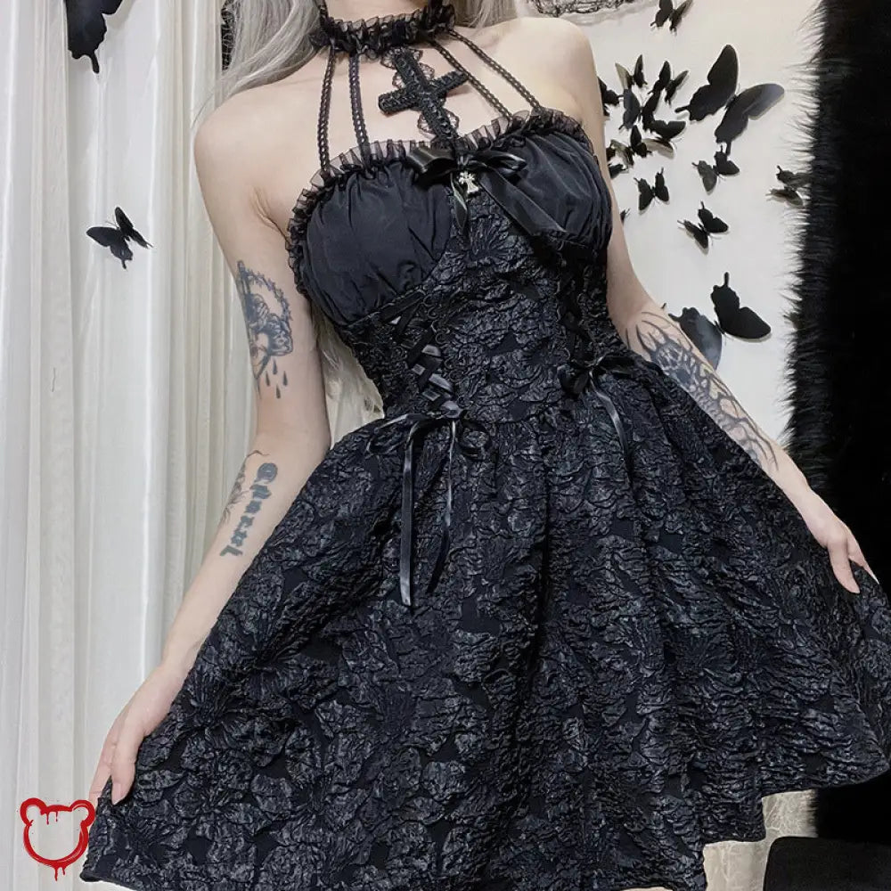 Chic Black A-Line Dress Black / S Clothing