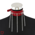 Chic Black Chain Necklace Red Accessories