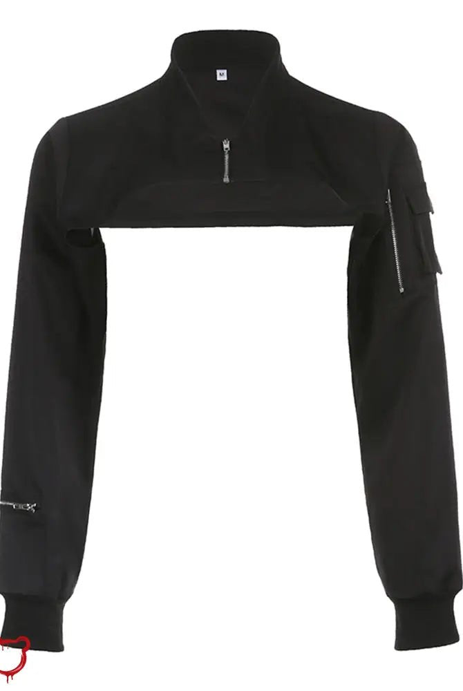 Classic Noir Crop Jacket'