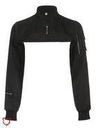 Classic Noir Crop Jacket' - The Cursed Closet