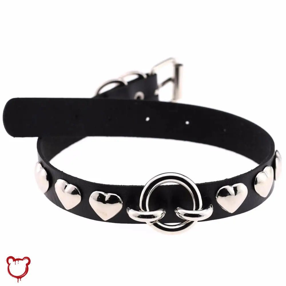 Colorful Heart Choker - The Cursed Closet