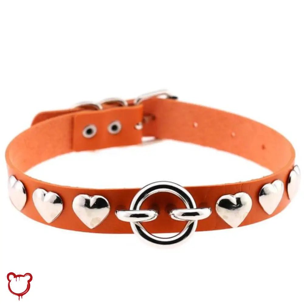 Colorful Heart Choker - The Cursed Closet