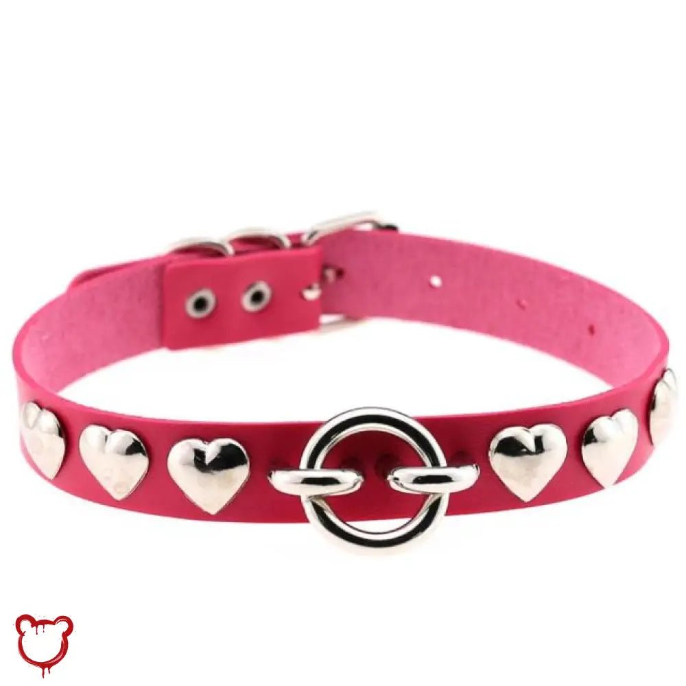 Colorful Heart Choker - The Cursed Closet