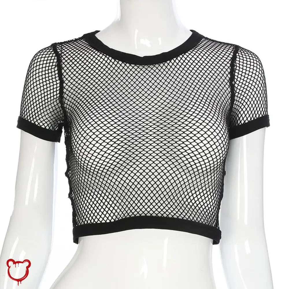 Courtney's Gothic Fishnet Top - The Cursed Closet